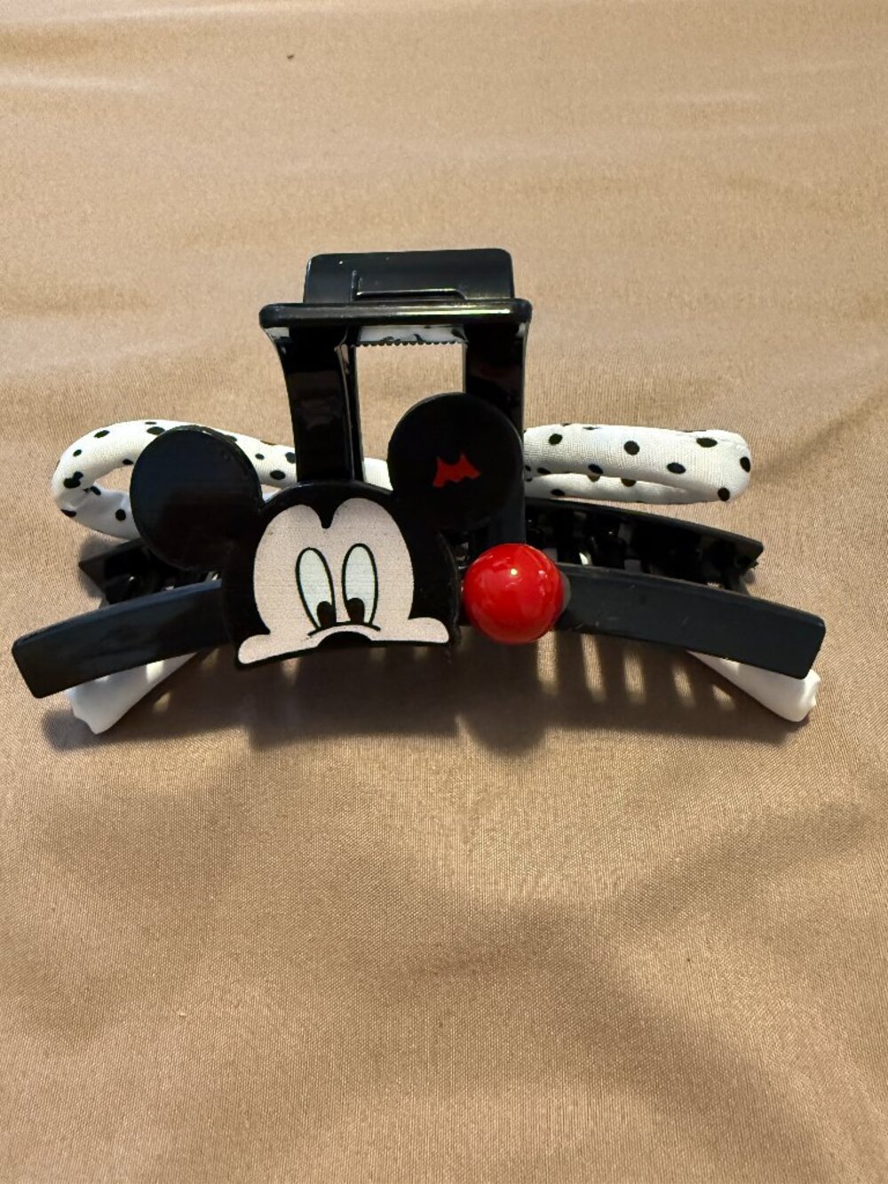 Peeking Mickey with Bow Claw Clip Hair Accessory